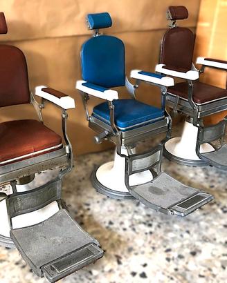 poltrone da barbiere Bonvini, made in Senigallia