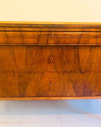 Comò Cassettone Luigi XVI con piano in marmo reale