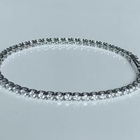 Bracciale Tennis Argento Moissanite