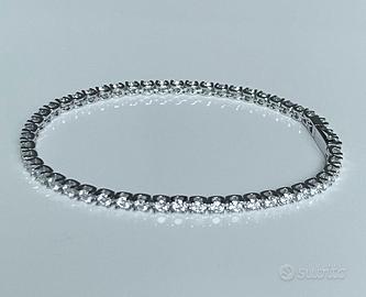 Bracciale Tennis Argento Moissanite