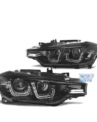 FARI BMW F30 F31 11-15 XENON LUCE DIURNA LED NERO
