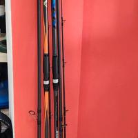 canne da pesca Italcanna e mulinello Shimano