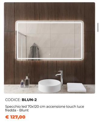 Specchio con luce a led