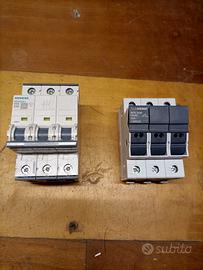 magnetotermico  Siemens+ portafusibile
