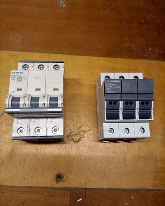 magnetotermico  Siemens+ portafusibile