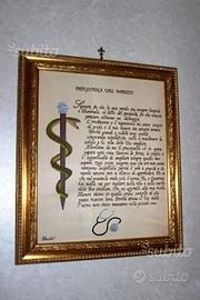 Quadro preghiera del medico