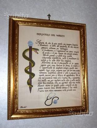 Quadro preghiera del medico