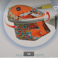 SEGGIOLINO DA TAVOLO CHICCO GIREVOLE A 360 GRADI