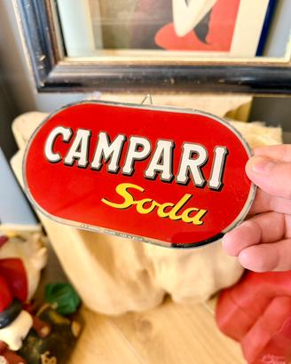 Campari Soda vetrofania Pubblicitaria - 1930