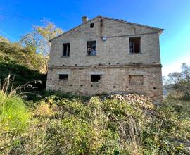 CASOLARE COLONICO TOTALMENTE IMMERSO nel VERDE