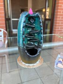 Bruciatore incenso a riflusso – cascata ceramica