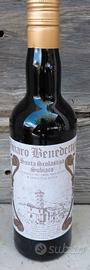 bottiglia vintage amaro benedettino collezione 