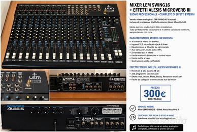 Mixer Lem Swing 16 + effetti esterni