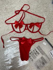 Lingerie set con fiocchi