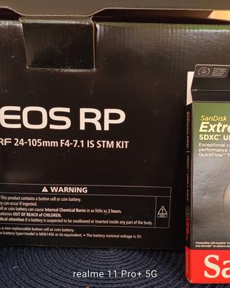 canon eos RP con memoria di 120GB