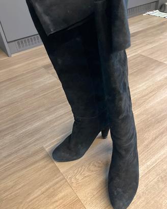 Stivali camoscio nero 39 di Luciano Barachini