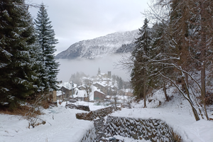 Piccola baita in montagna