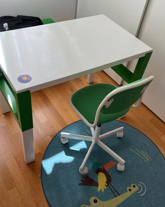 Scrivania regolabile IKEA PÅHL + sedia girevole ÖR