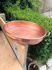 Pentola di rame ovale