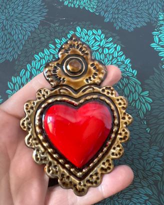 Cuore sacro ex voto decorazione calamita