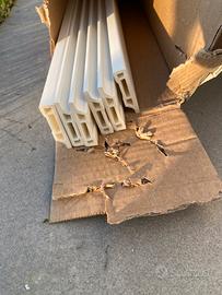 Battiscopa pvc bianco Decodecking 45x10mm
