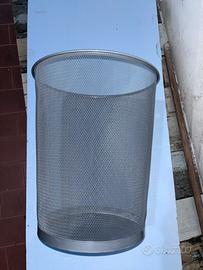 Cestino ufficio metallo grigio ikea