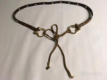 Cintura marrone pelle borbonese