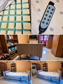 Letto ortopedico elettrico con sponde regolabili