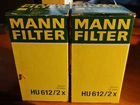 2 filtri olio MANN HU612/2X MOTORE OPEL CORSA 1.2