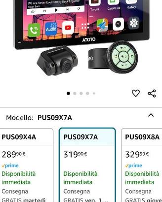 Sistema Android Auto CarPlay 7” 4G LTE GPS – NUOVO