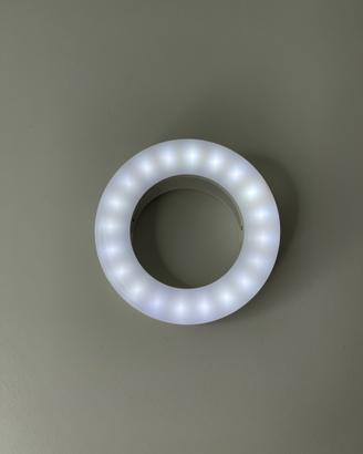 Lampada Led luce ad anello con clip 3 modalità