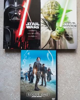 📌 STAR WARS 2 TRILOGIE CLASSICHE+ROUGE ONE DVD