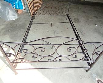 Letto metallo Maison du Monde + rete doppia