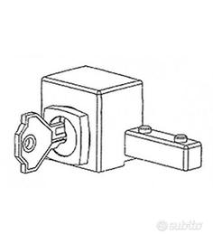 Serratura dx per vetrina scorrevole