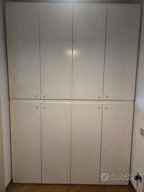 Armadio legno bianco 4 ante