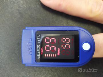 Ossimetro blu portatile saturimetro pulsossimetro