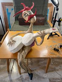 Lampada artigianale in cartapesta