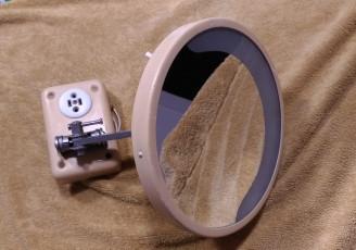 Specchio allungabile per trucco/barba vintage