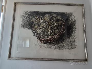 Acquaforte acquatinta di Renato Guttuso 