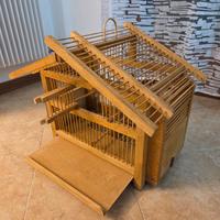 Gabbia per uccelli fatta a mano 