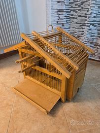 Gabbia per uccelli fatta a mano 