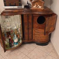 Mobile bar radica noce con RADIO IMCA  anni '50 