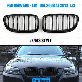 Coppia Griglie Reni M3 per BMW Serie 3 E90/E91 LCI