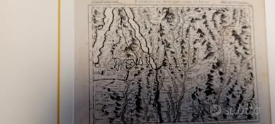 antica mappa  del lago di Como e Lombardia 