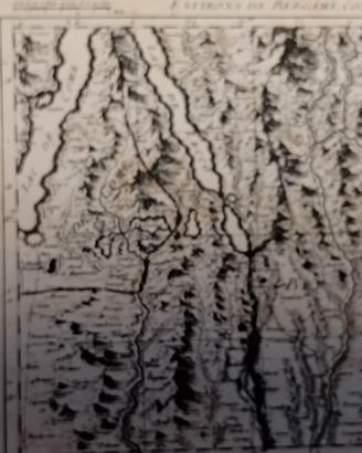 antica mappa  del lago di Como e Lombardia 