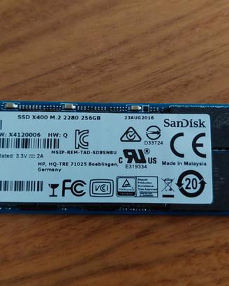 SSD Sandisk X400 M.2  2280 256GB