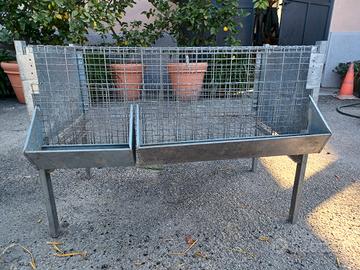 Gabbia per galline ,polli in acciaio zincato 