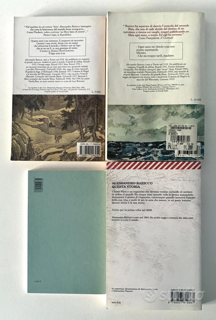 4 libri di Alessandro Baricco - Libri e Riviste In vendita a Milano