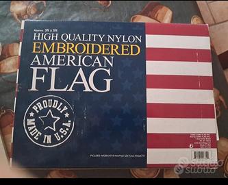 Bandiera USA 90x150 cm – Ricamata – Made in USA – 