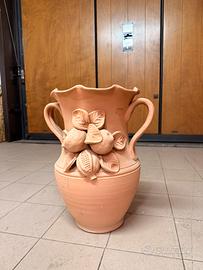 Vaso in terracotta artigianale fiorentina